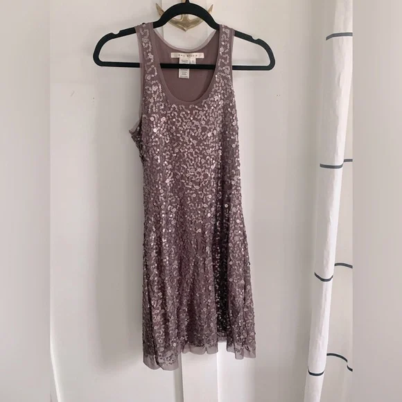 Max Studio | Dresses | Max Studio Sequin Sleeveless Dress Purple Mauve Size  Small Xs | Poshmark